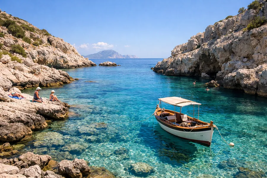 Greek island beach