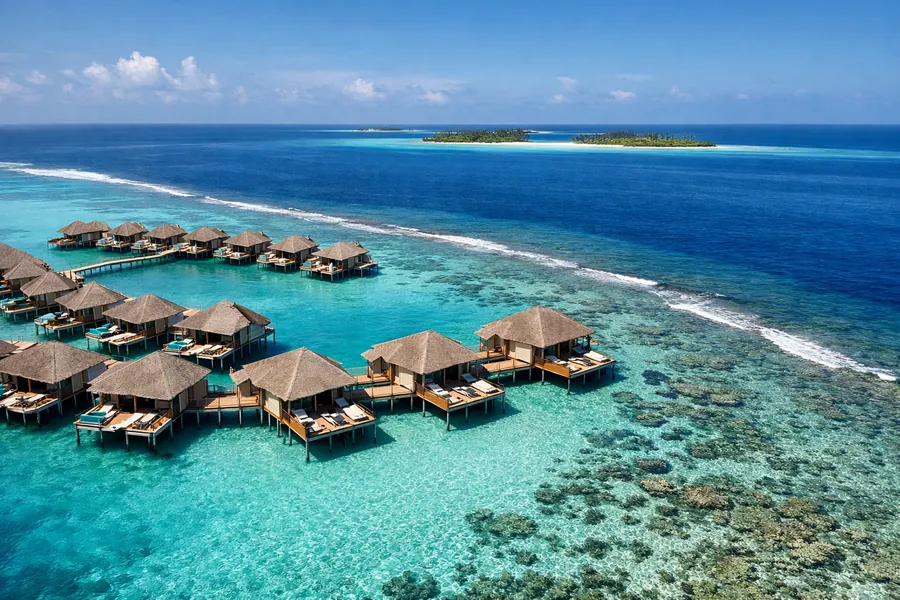 Maldives overwater villas