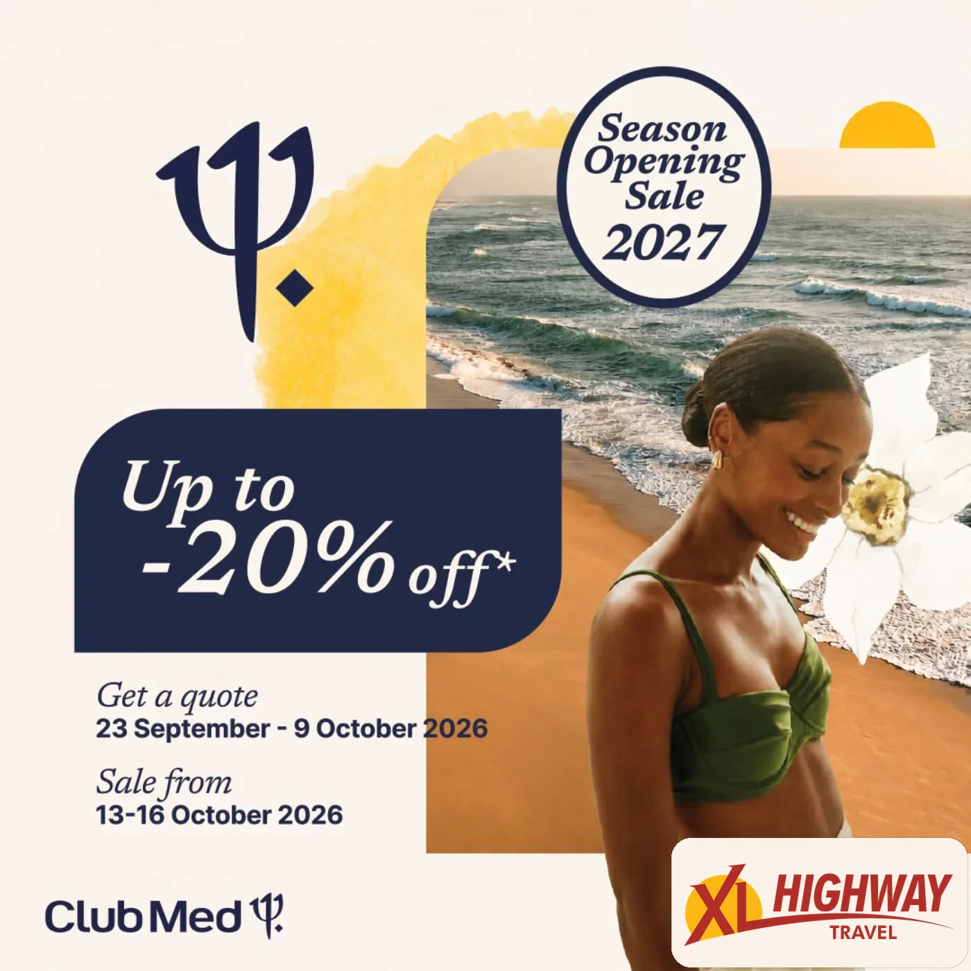 Club Med Season Opening Sale 2027, up to 20 percent off