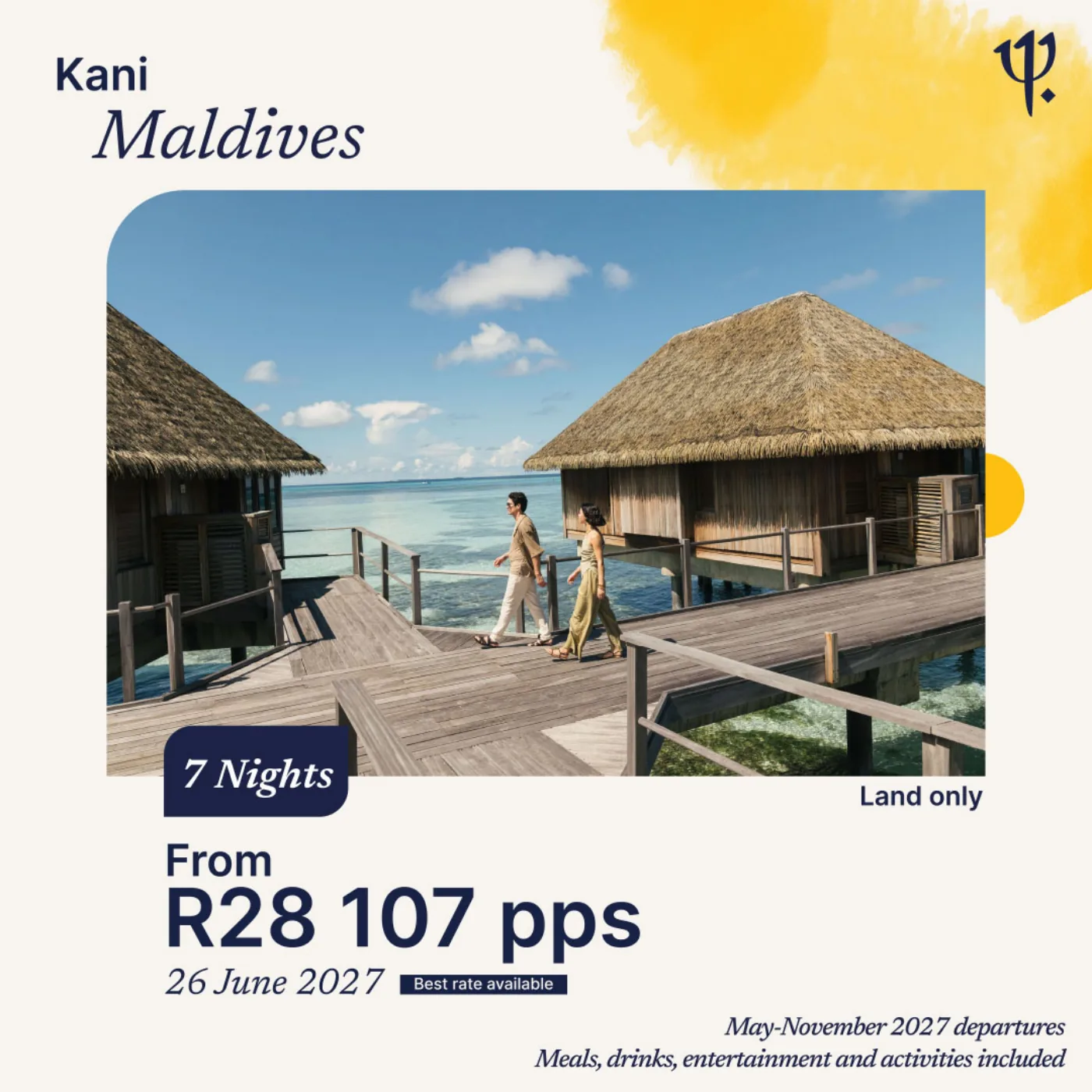 Club Med Kani overwater villas in the Maldives