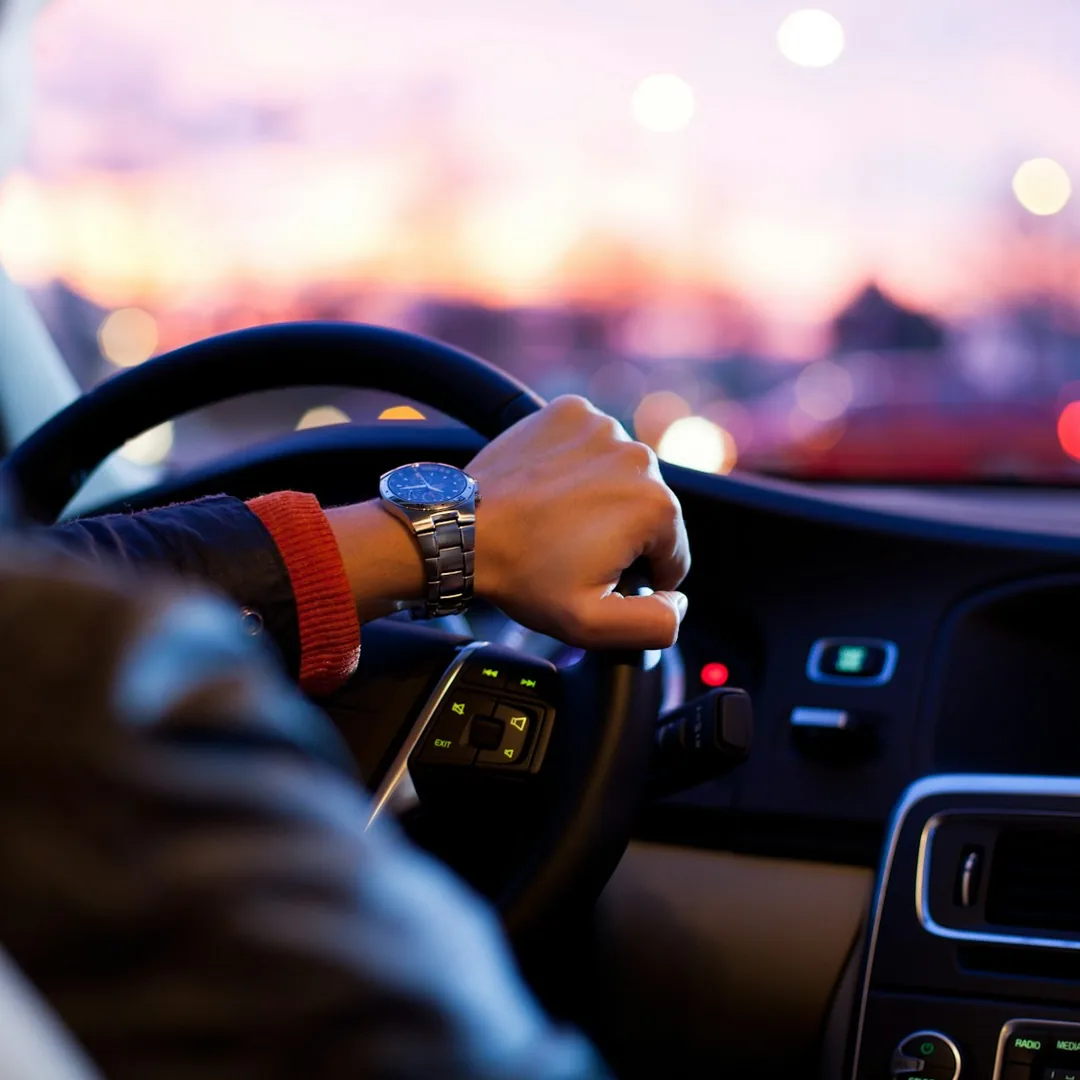 Premium car interior for chauffeur transfers