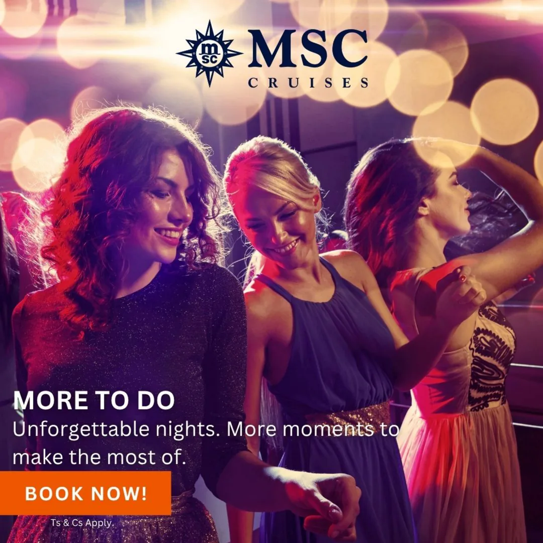 MSC Cruises flyer: nightlife onboard