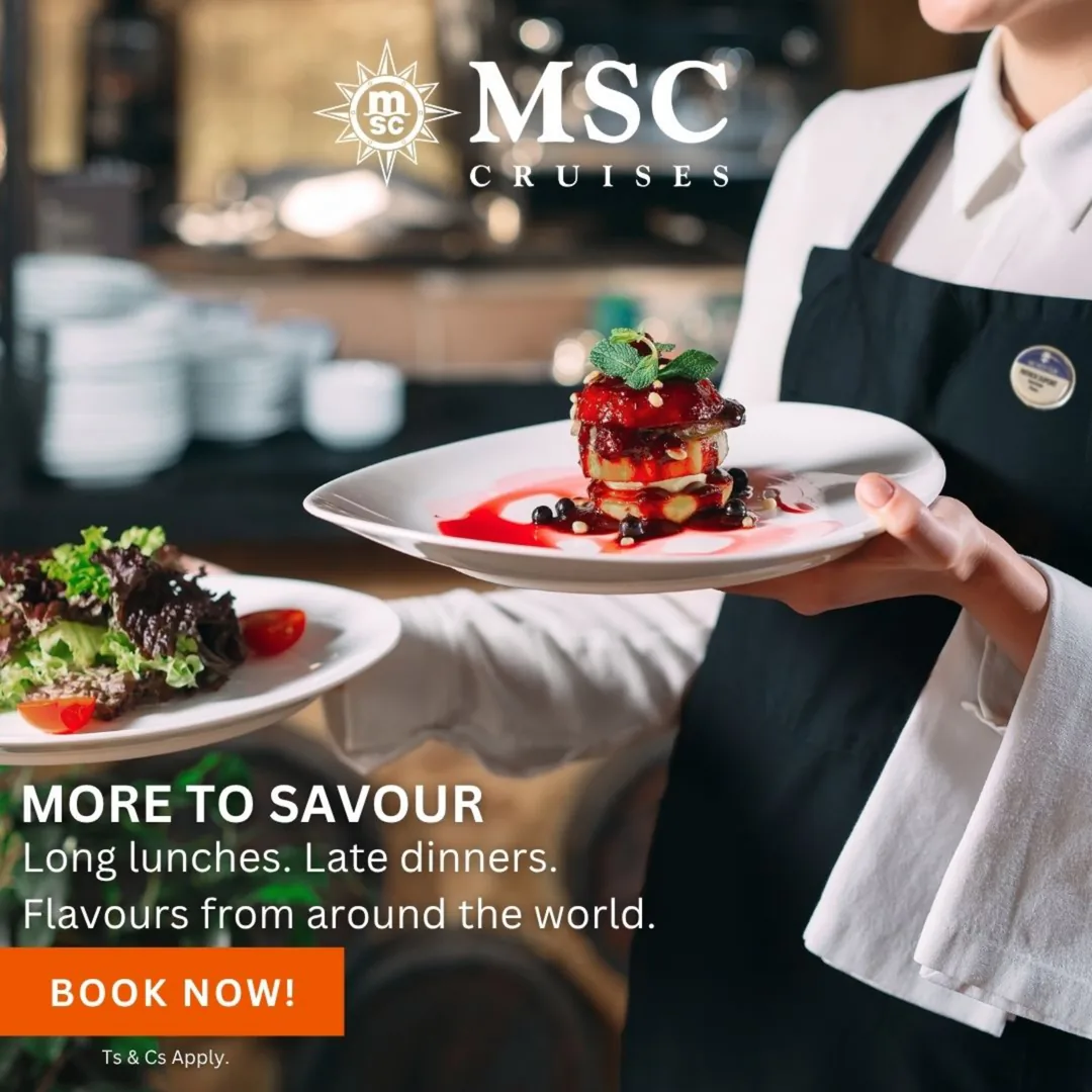 MSC Cruises flyer: dining onboard